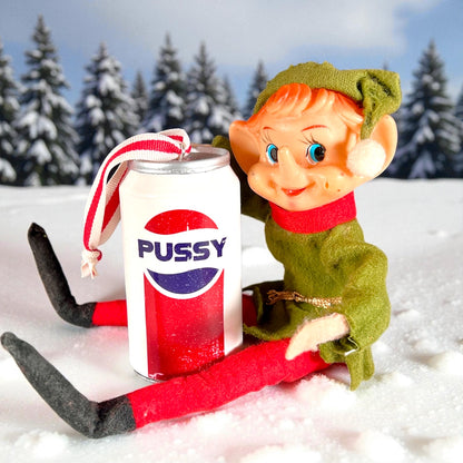 Lana’s Pussy Cola Can Christmas Ornament