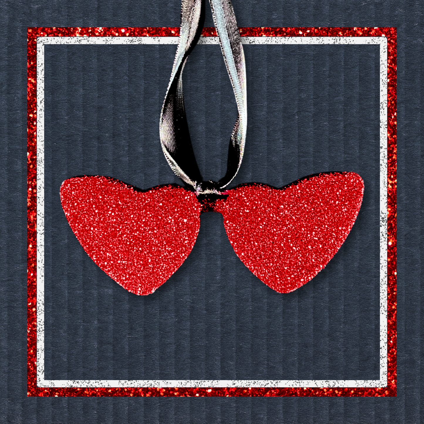 Lana’s Glitter Heart-Shaped Sunglasses Christmas Ornament