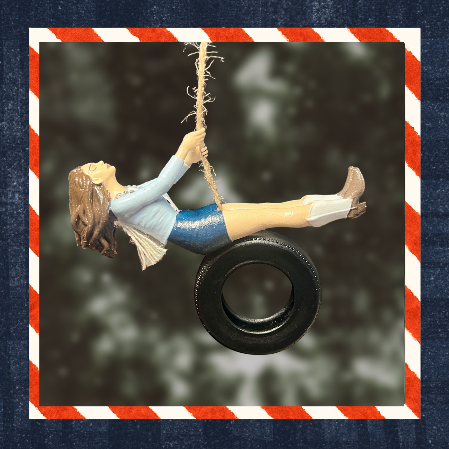 Lana Del Rey Inspired Ride Tire Swing Christmas Ornament