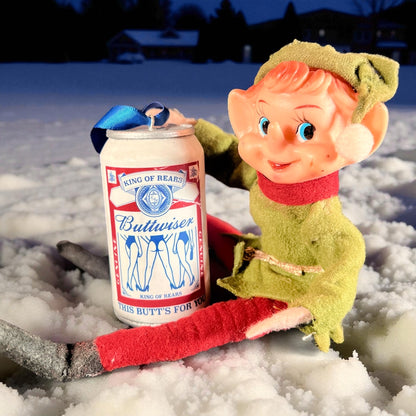 Buttwiser LDR Beer Can Christmas Ornament
