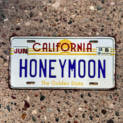 Honeymoon Metal License Plate – Lana Del Rey Inspired