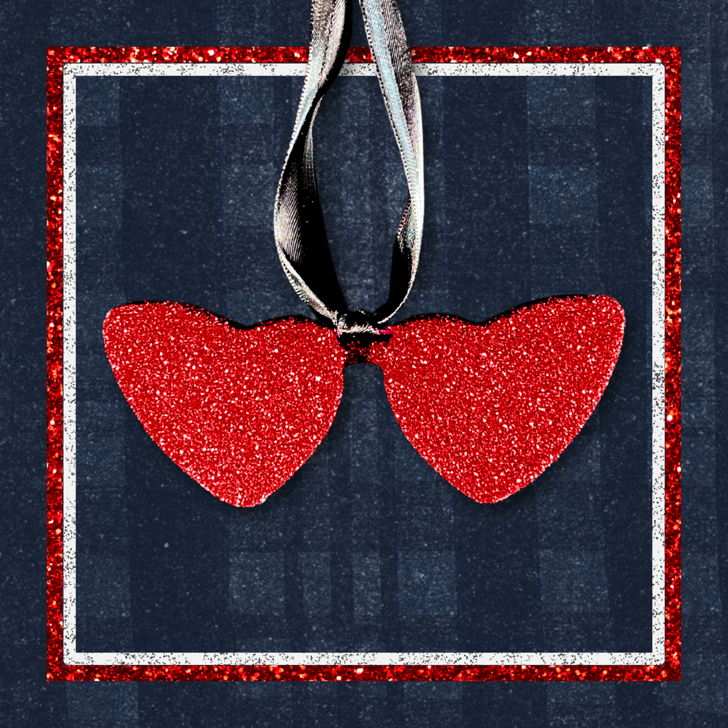 Lana’s Glitter Heart-Shaped Sunglasses Christmas Ornament