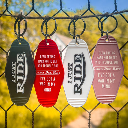 Ride Motel Keychain - Pink