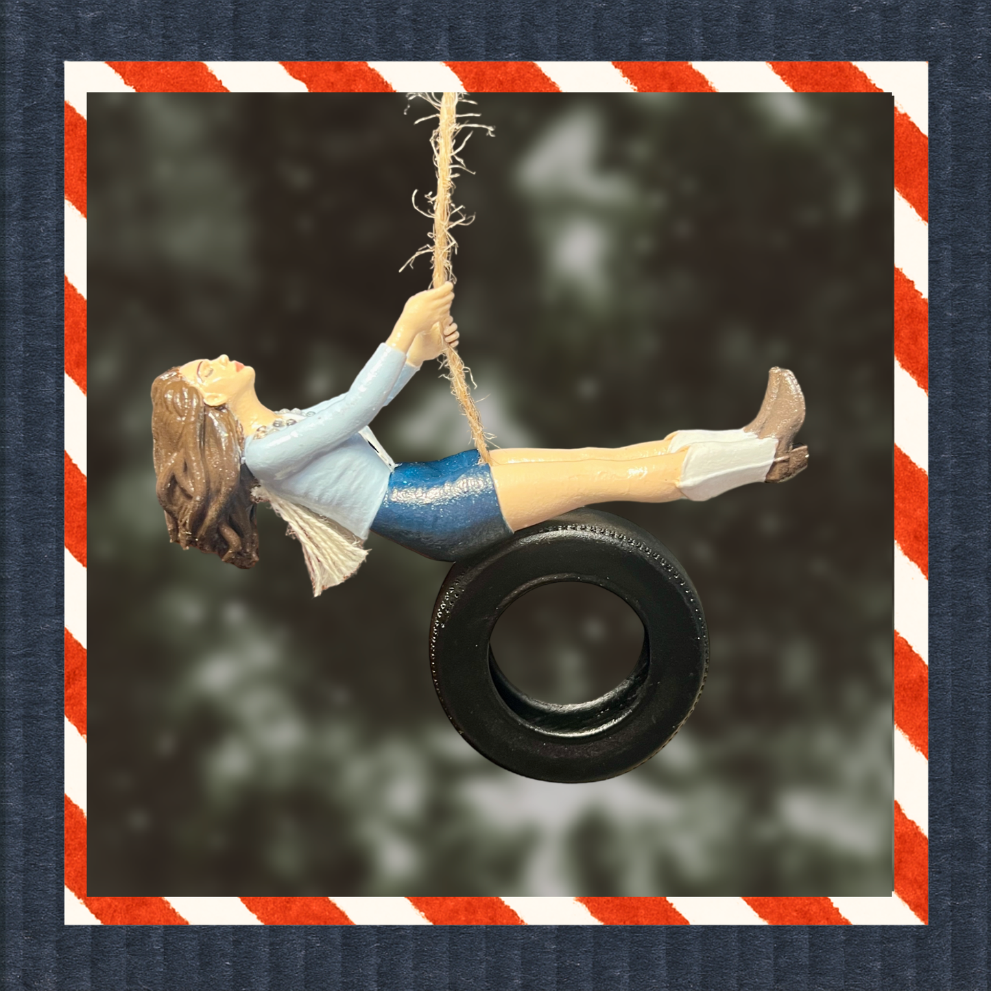 Lana Del Rey Inspired Ride Tire Swing Christmas Ornament