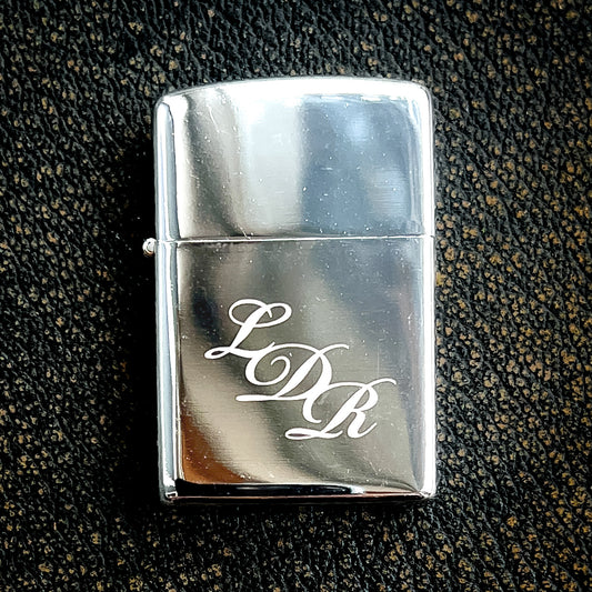 Silver LDR Flip Top Windproof Lighter