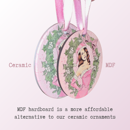 Lana Del Rey Santa Baby Christmas Ornament | Bubblegum Coquette