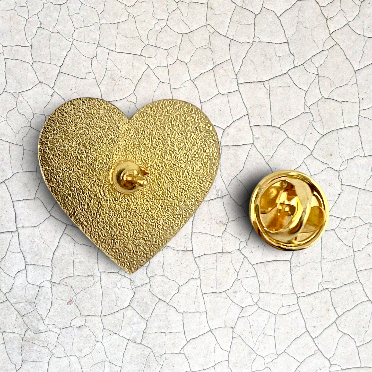 Blossom & Gold LDR Heart Enamel Pin
