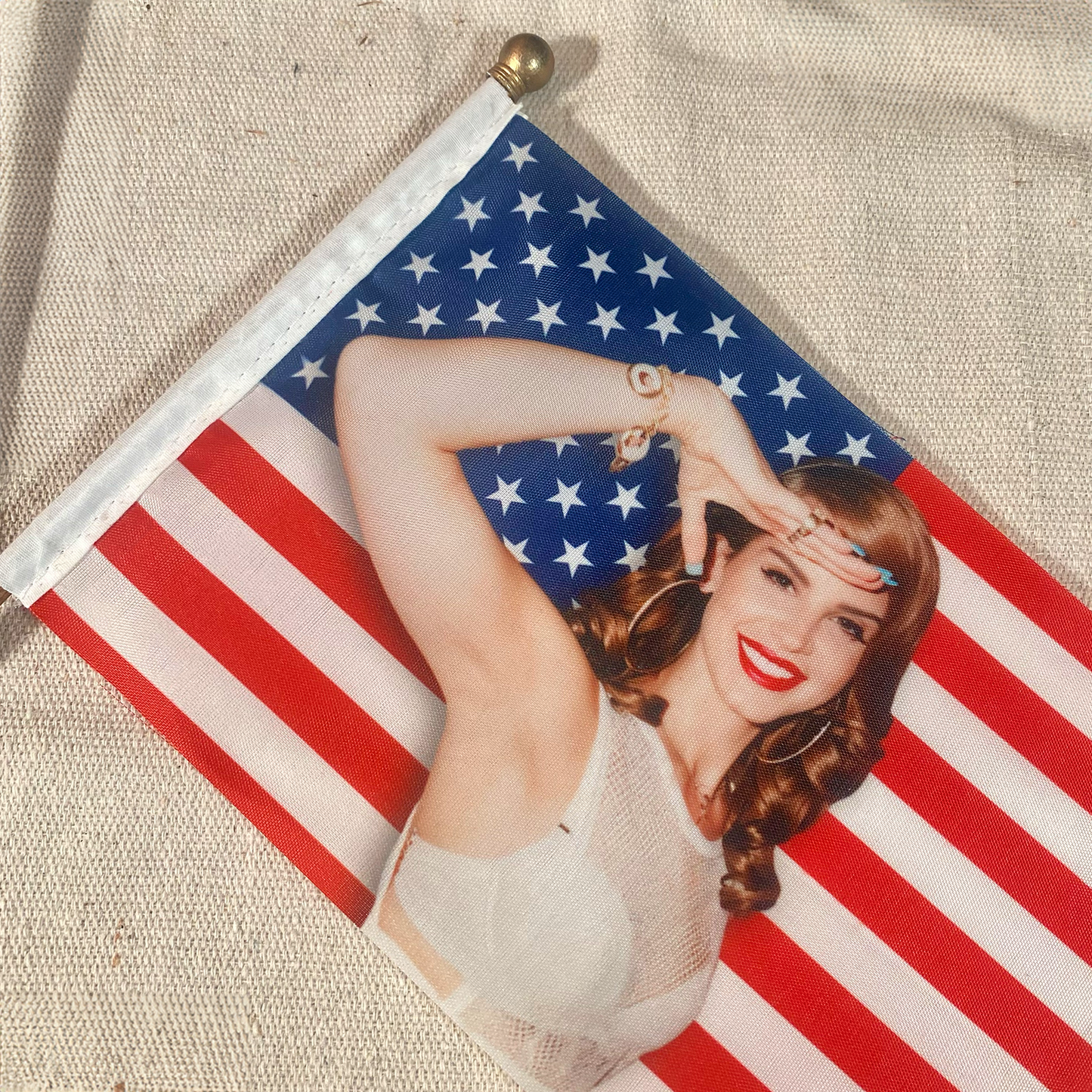 Lana’s Hope for America Mini American Flag and Stand