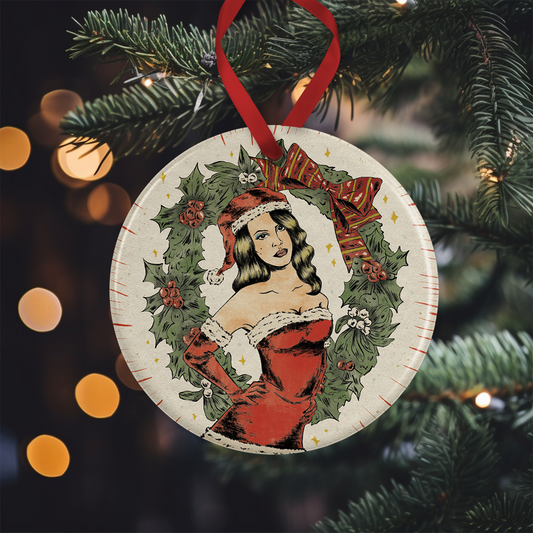 LDR Santa Christmas Ornament | Parchment