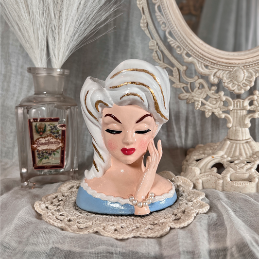 Vintage Inspired LDR Chemtrails Lady Head Pot