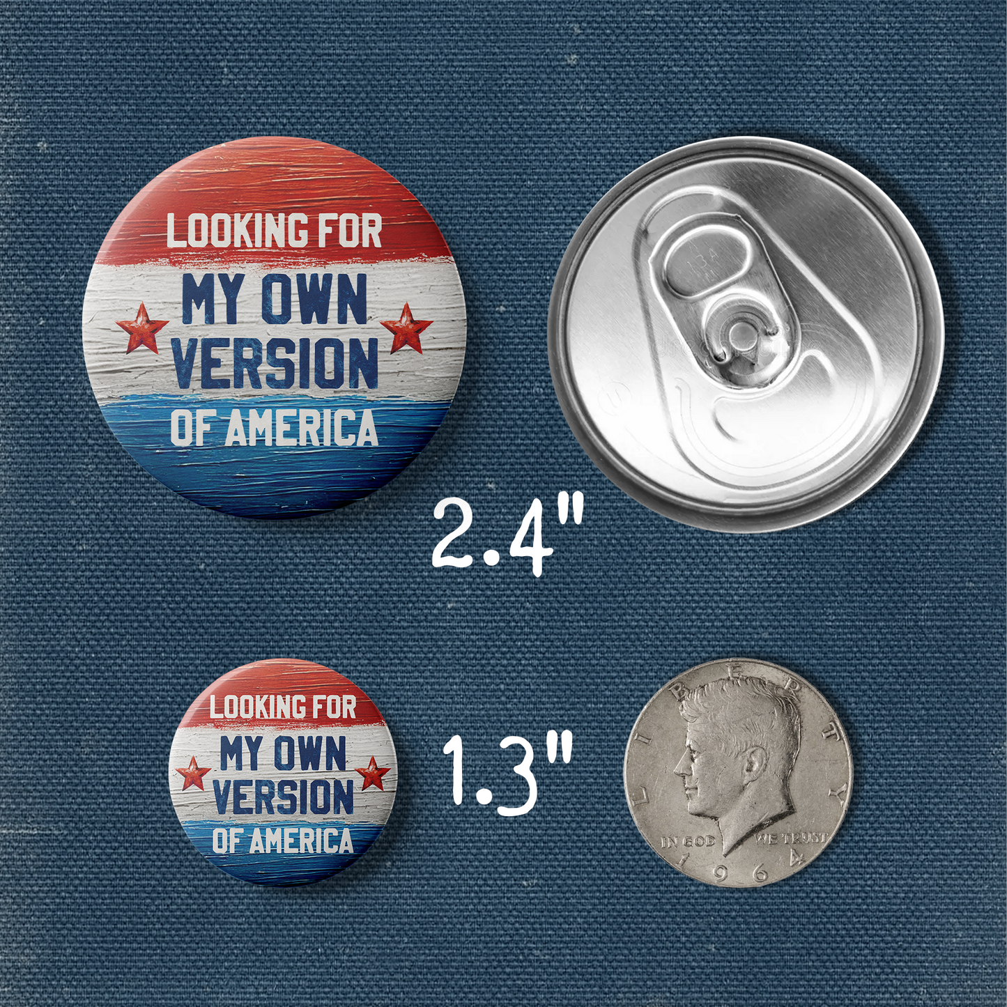 Looking for America Button – Lana Del Rey Inspired Poetic Protest Pin