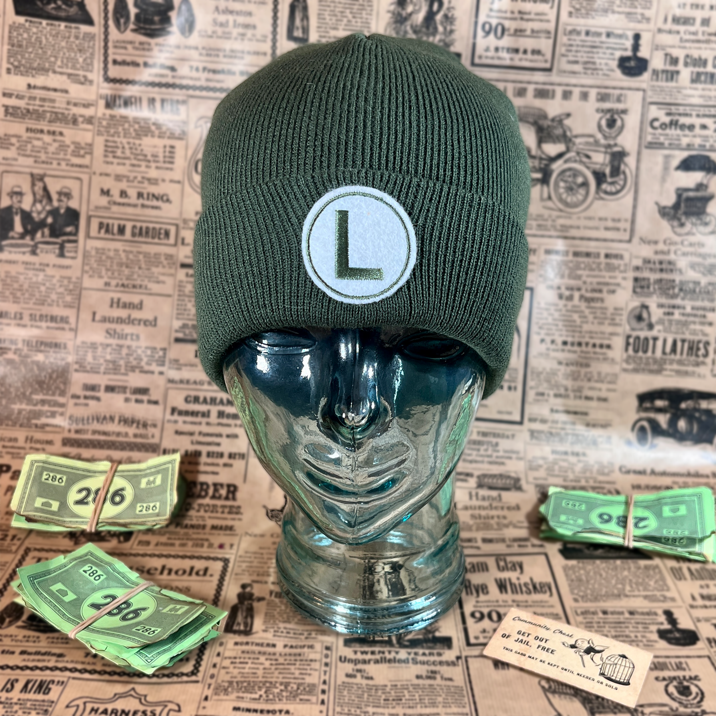 Luigi Green Beanie Underdog Edition