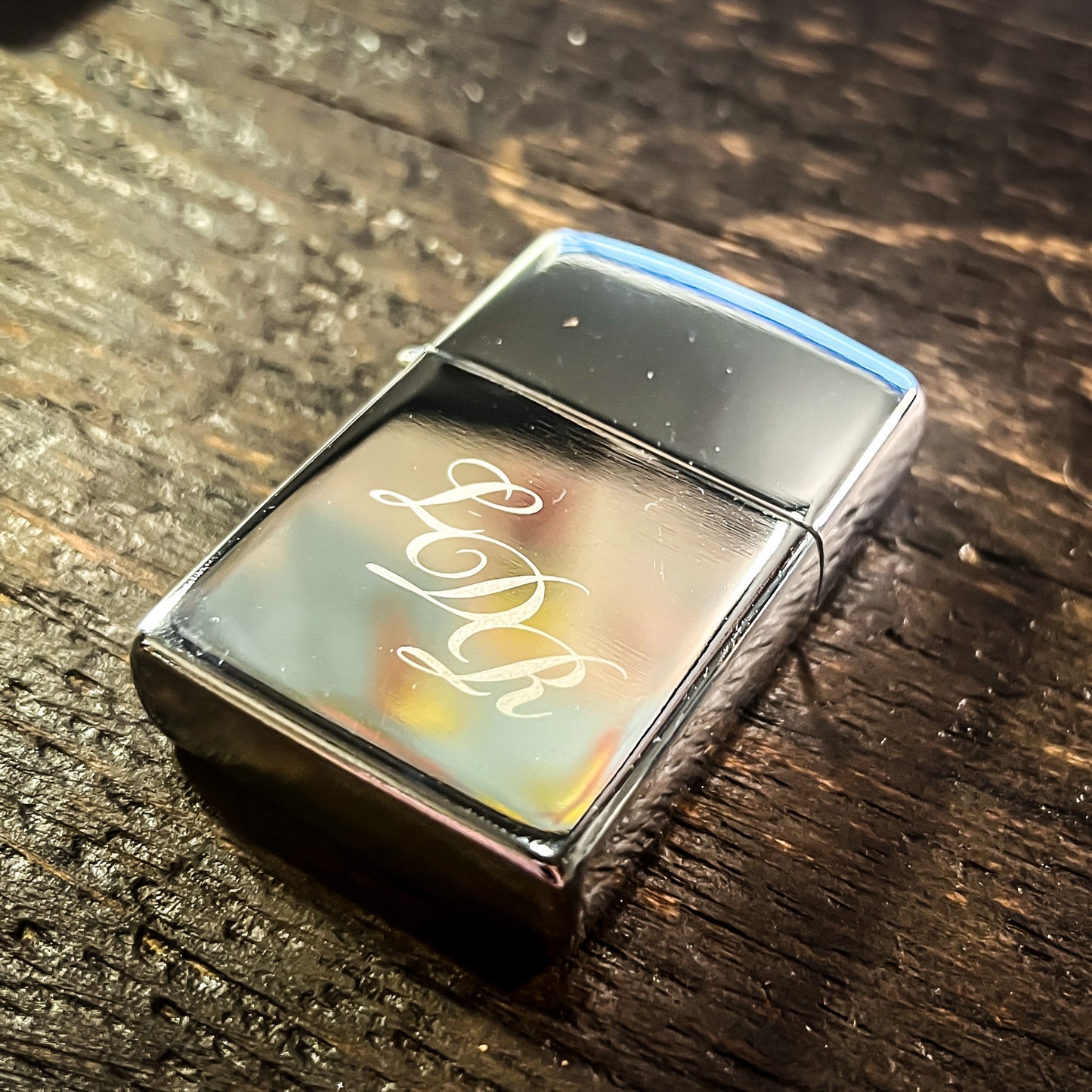 Silver LDR Flip Top Windproof Lighter