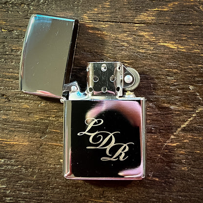 Silver LDR Flip Top Windproof Lighter