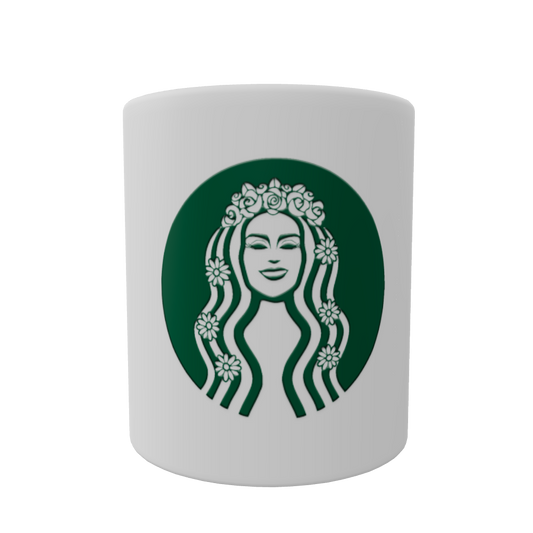 Stargirl Coffee Co. Logo White glossy mug