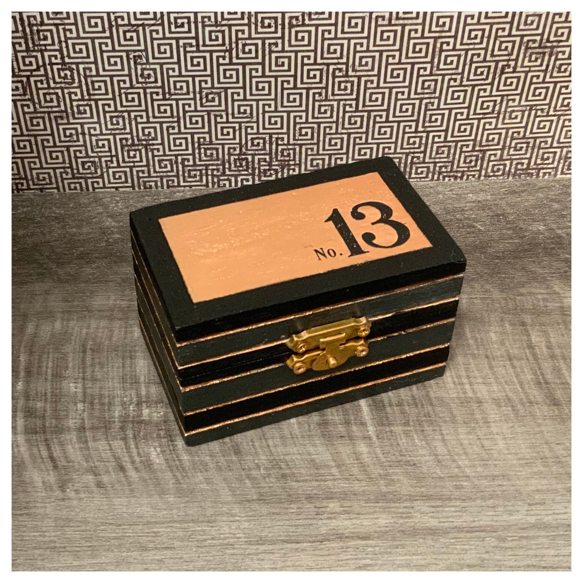 Copper and Black Small Stash Box