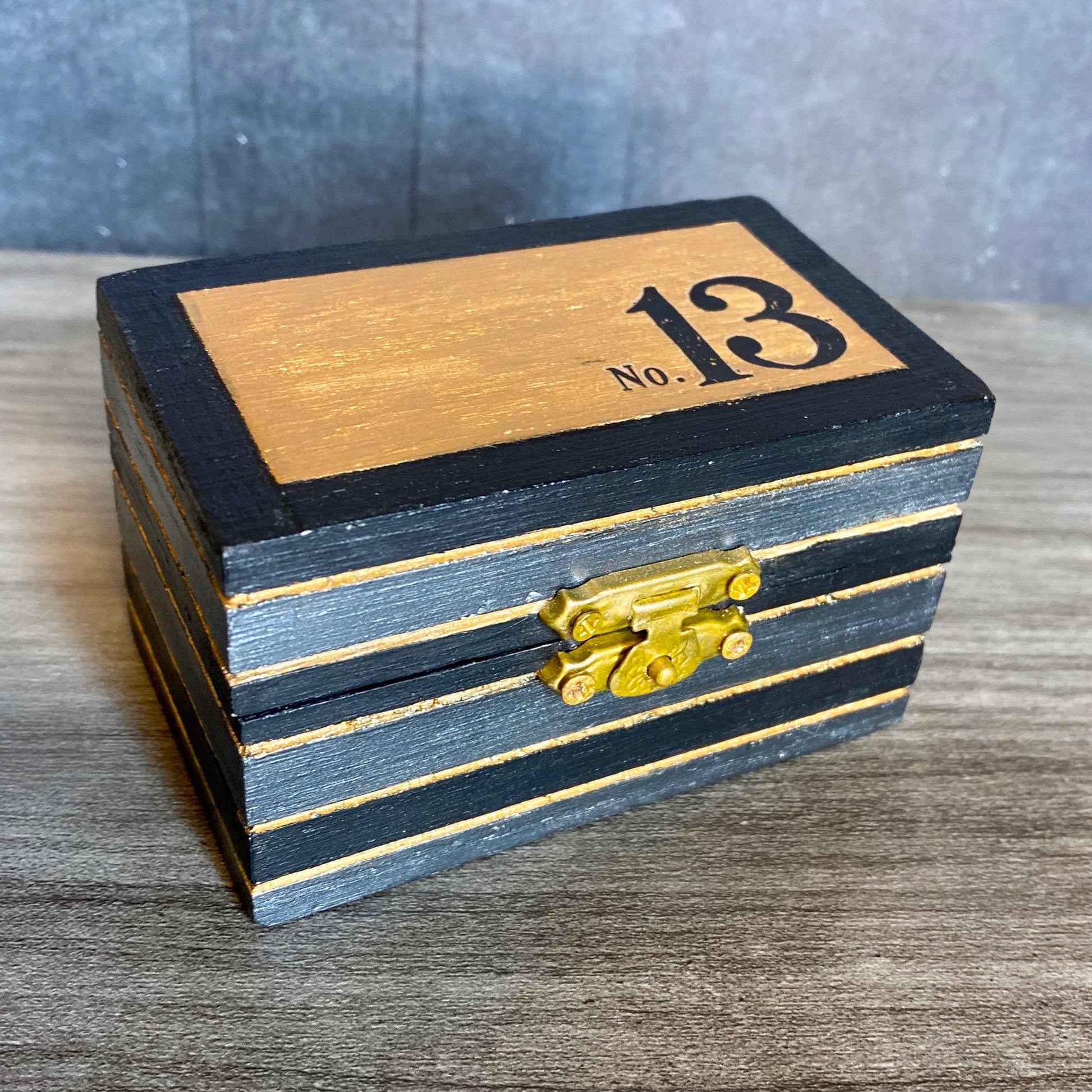 Copper and Black Small Stash Box