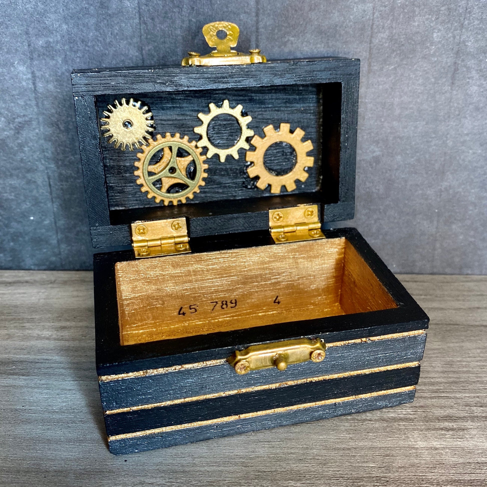 Copper and Black Small Stash Box