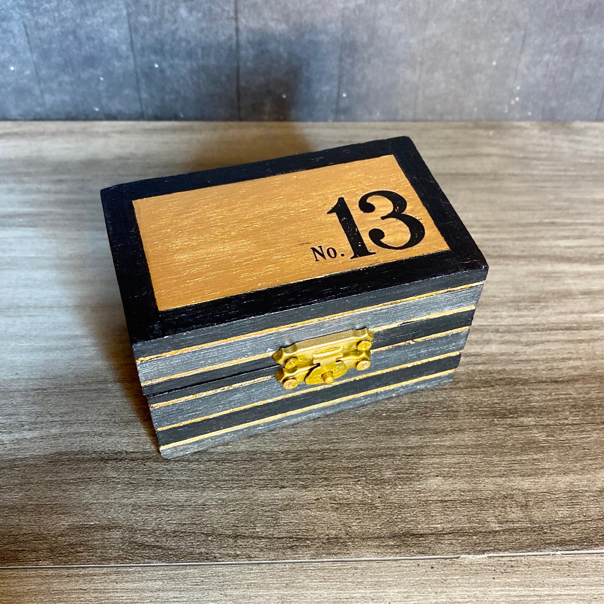 Copper and Black Small Stash Box