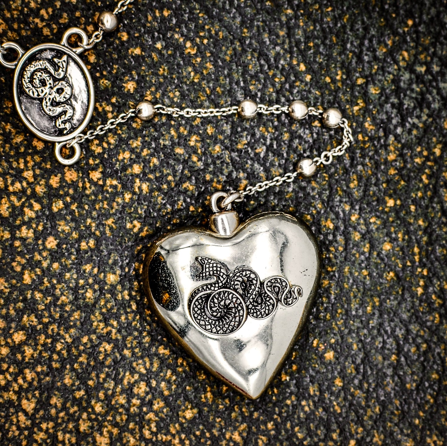 Vintage Silver LDR Rosary Replica Necklace