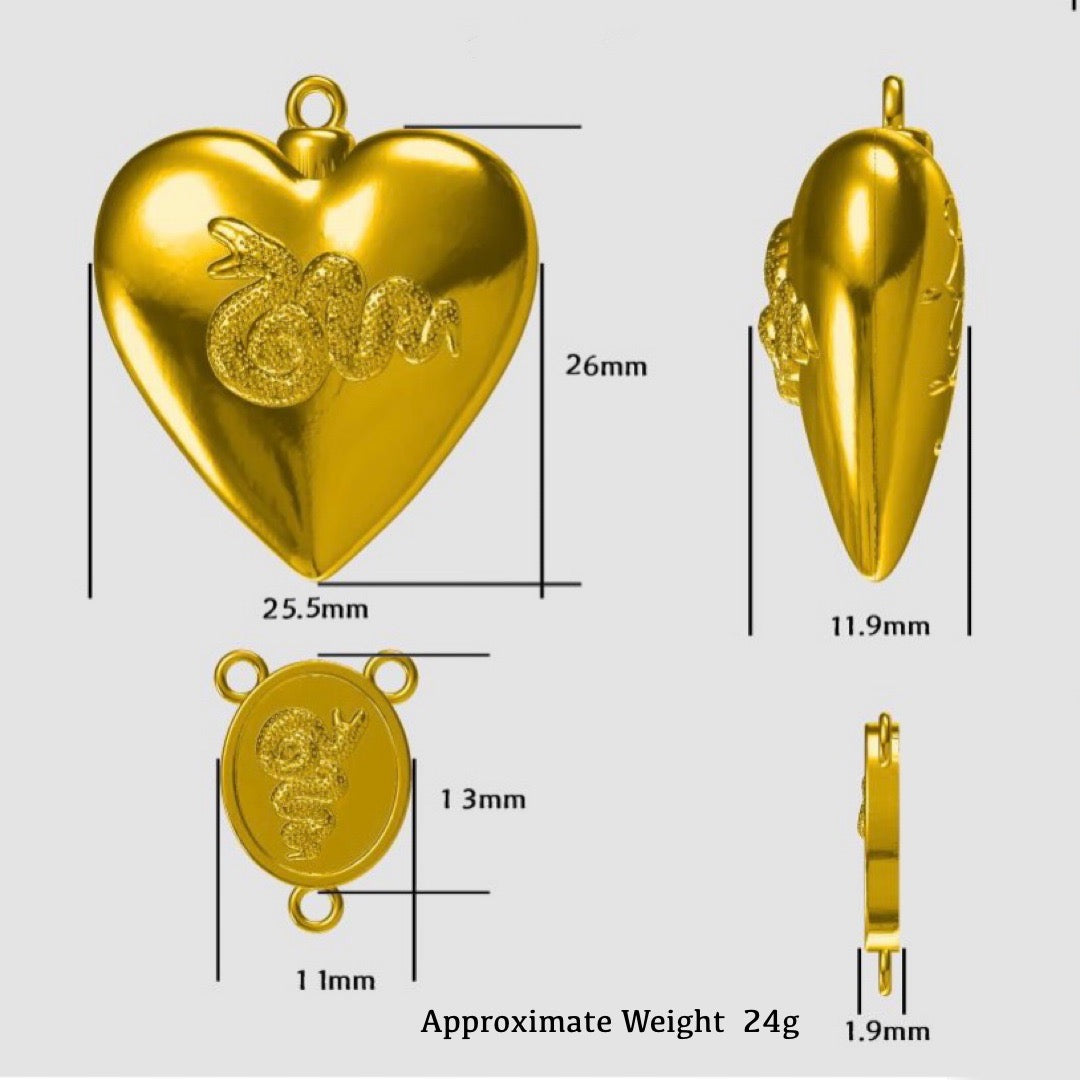 Amazon.com: Lana Necklace - LDR Necklace, Stash Necklace With Spoon, Lana  Jewelry Necklace Aesthetic Heart Necklace, Snake Necklace with Spoon Necklace  Pendant, Gold Rosary Style Necklace, Ash Necklace (Gold): Clothing, Shoes &