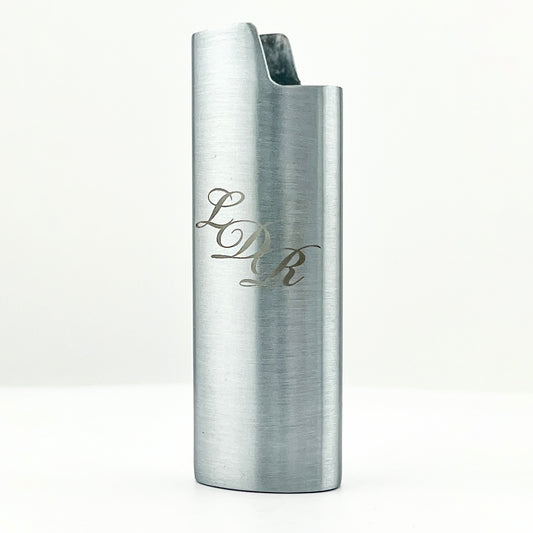 Brushed Silver LDR Lighter Case