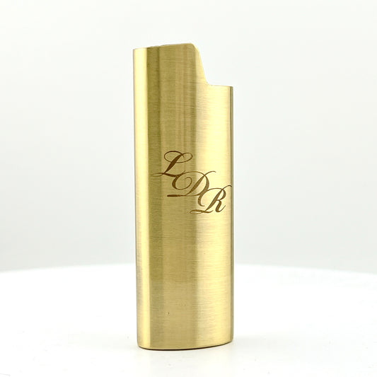 Brushed Gold LDR Lighter Case
